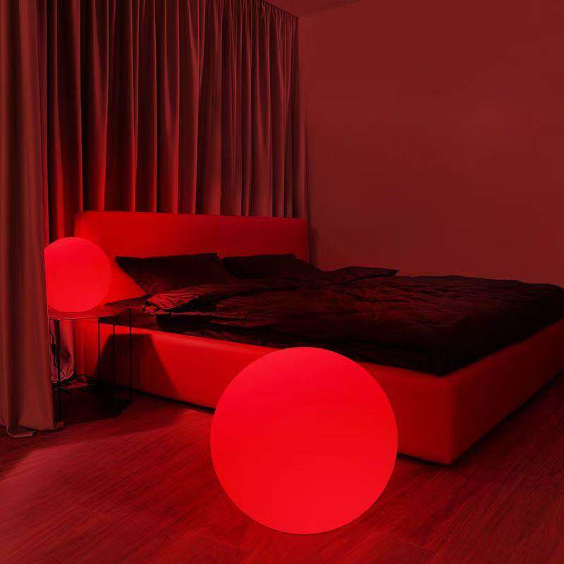 网红情调装饰台灯卧室氛围灯七彩渐变16色光带遥控器氛围装饰圆球