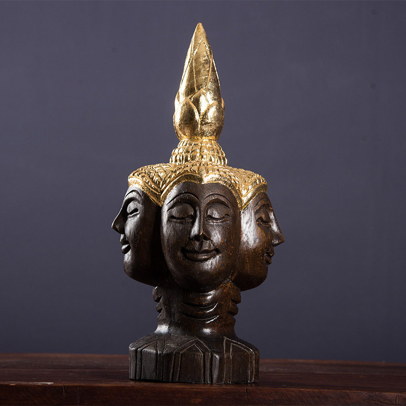 泰式禅意木雕佛像工艺品装饰品