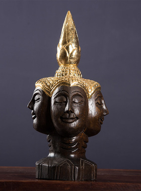 泰式禅意木雕佛像工艺品装饰品
