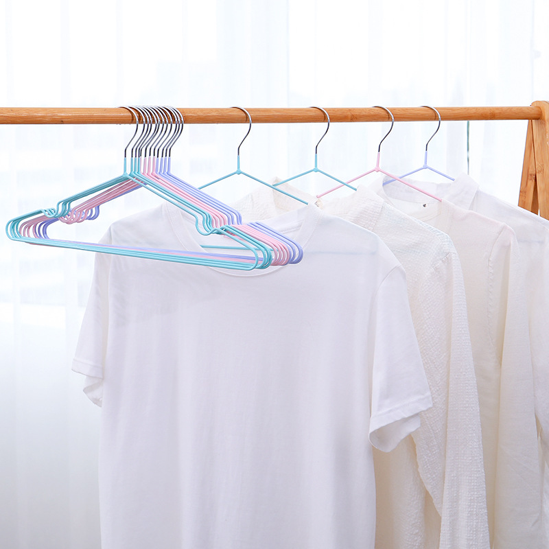 10个装浸塑衣架衣服撑家用成人多功能不锈钢挂衣架衣服挂晾衣架子|msdalam kategori penyatuan simpanan, pakaian Wash/Sun/Care Products, Hanger - dari Buy2taobao.com untuk memberikan perkhidmatan ejen Taobao profesional membeli