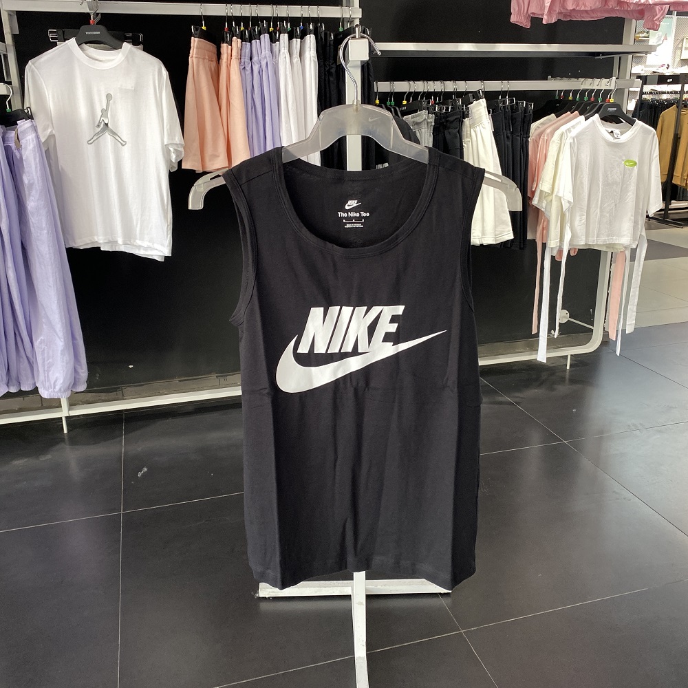 NIKE耐克经典徽标舒适简约休闲透气男子圆领运动无袖背心AR4992-封面