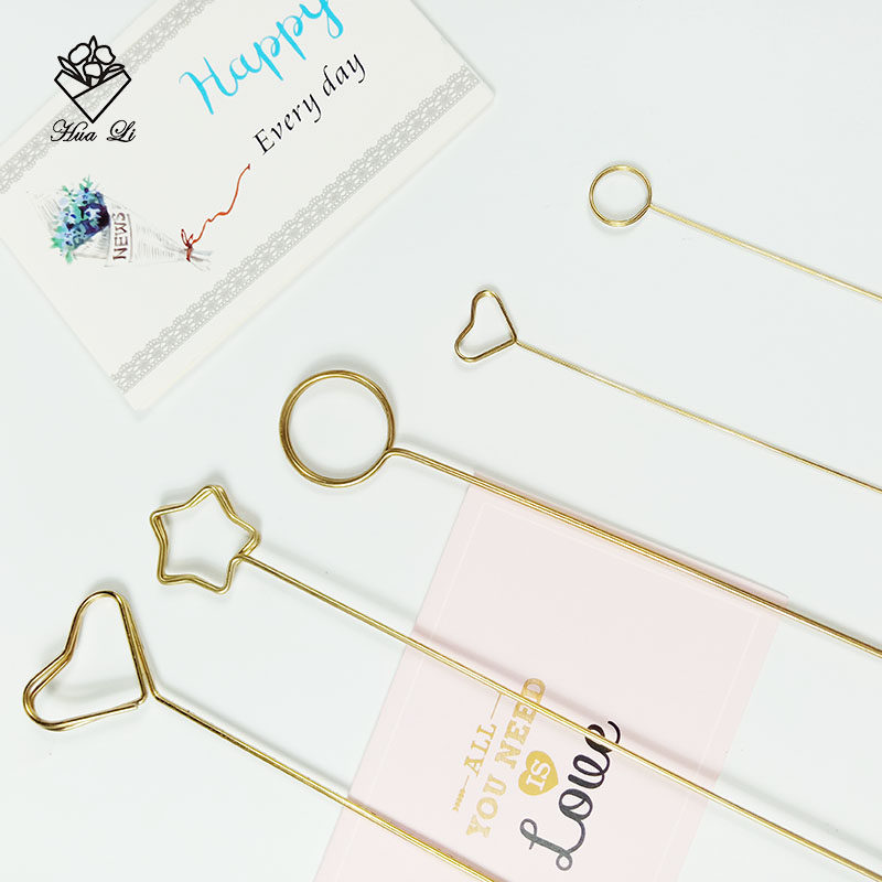 花束镀金卡片插签包装材料