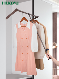 环宇衣柜五金可调晾衣架下拉晾衣架自动上升回调晾衣架