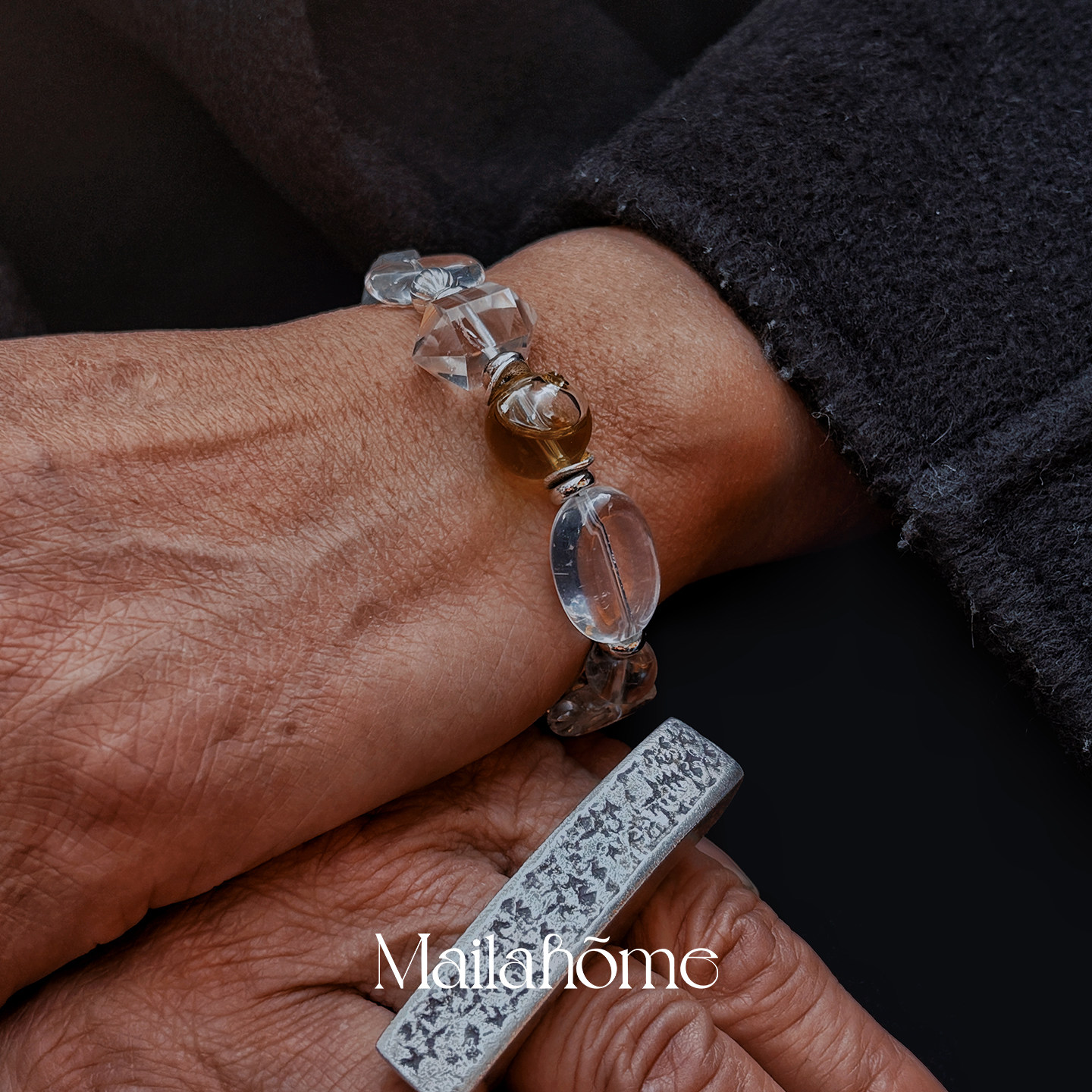 mailahome守护香氛精油手链能量白水晶手链手串新年礼物,饰品/流行首饰/时尚饰品新,手饰/手串,淘宝优惠券,粉丝福利购,淘宝优惠卷