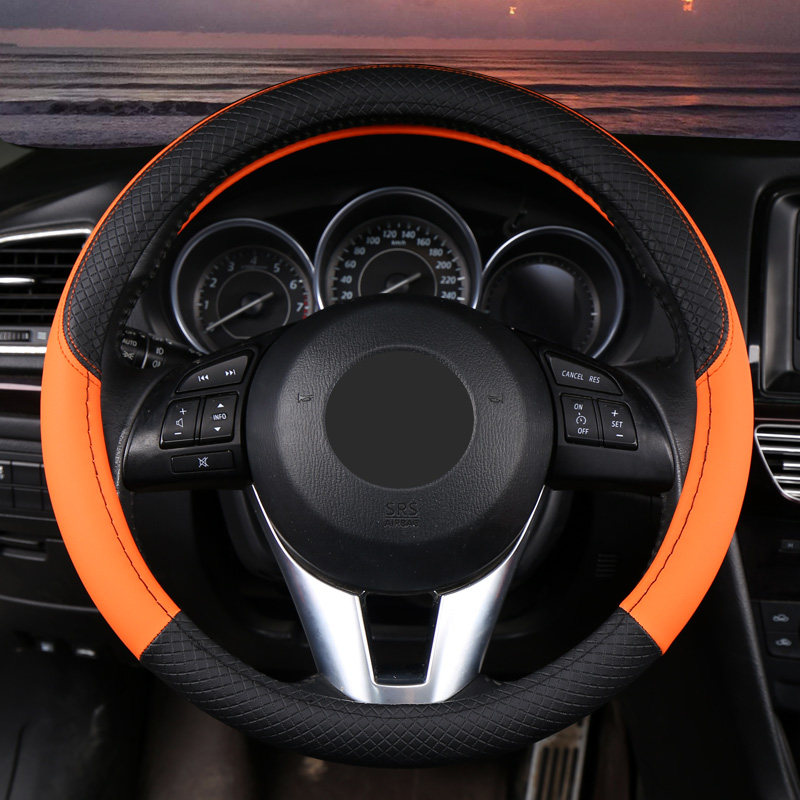 适合于长安铃木新奥拓夏利n5n7汽车方向盘套四季通用全皮把套