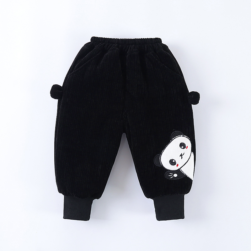 男童加绒冬季棉裤新款儿童一条过冬加厚长裤宝宝保暖洋气女童裤子
