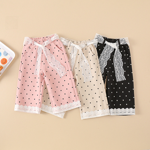 时髦阔腿裤 儿童洋气休闲裤 宝宝秋季 潮 长裤 子春秋款 女童裤 2025新款