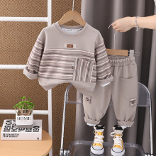 男童春秋装套装2025新款宝宝衣服儿童装休闲卫衣帅气时髦潮两件套