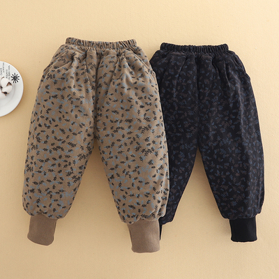 一条过冬棉裤男童夹棉保暖休闲裤