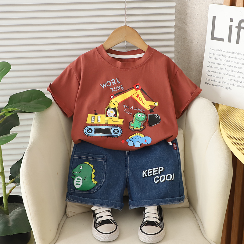 儿童洋气宝宝夏季休闲衣服两件套