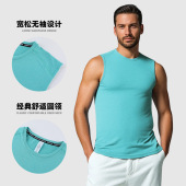 吸湿排汗无袖 运动速干背心男款 宽松轻薄健身训练跑步背心 新款 夏季