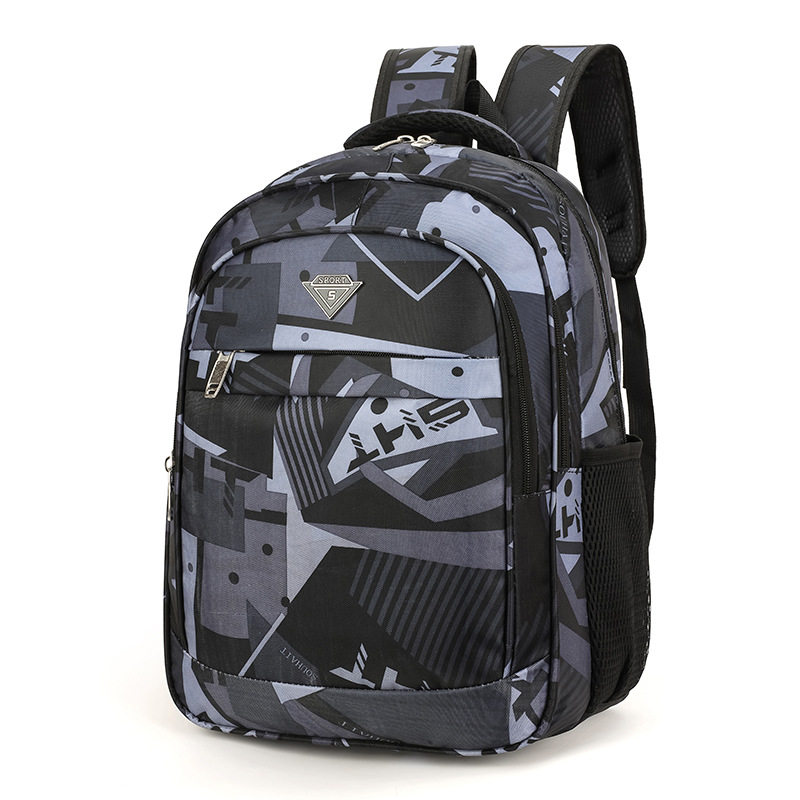 新款大容量韩版中学生初中生背包男时尚潮流书包个性双肩包