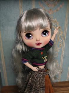 Blythe小布娃娃改妆改娃 blythe9月 猫女改