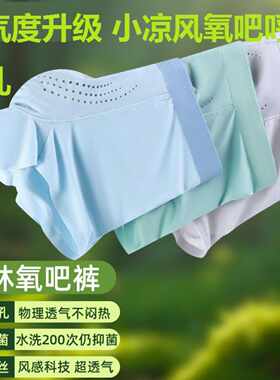 【普洛克】新款冰丝内裤男痕网眼
