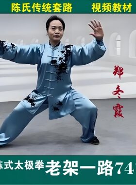 郑冬霞陈氏太极拳下载老架一路74式精讲U盘陈式七十四式DVD光碟