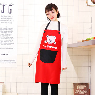 围裙韩版 可爱女厨房做饭防水防油成人男背心式 家用制印logo 时尚