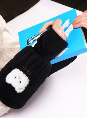 袖套女新款秋冬季套袖长款防脏护袖办公室上班可爱工作羽绒服袖头