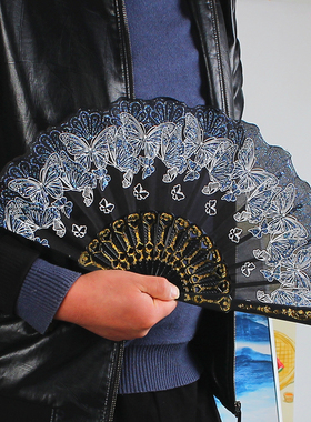 扇子古风折扇中国风夏季随身便携手拿扇网红舞蹈扇遛弯纳凉日用扇