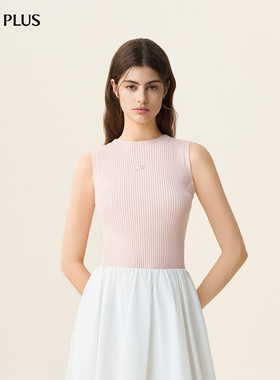 FIVE PLUS通勤百搭针织背心女无袖针织衫气质上衣2026新款女春装