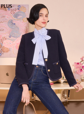 FIVE PLUS经典奢感小香风外套女通勤出街法式上衣2026新款女春装