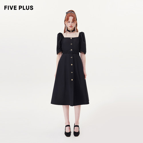 FivePlus法式收腰连衣裙