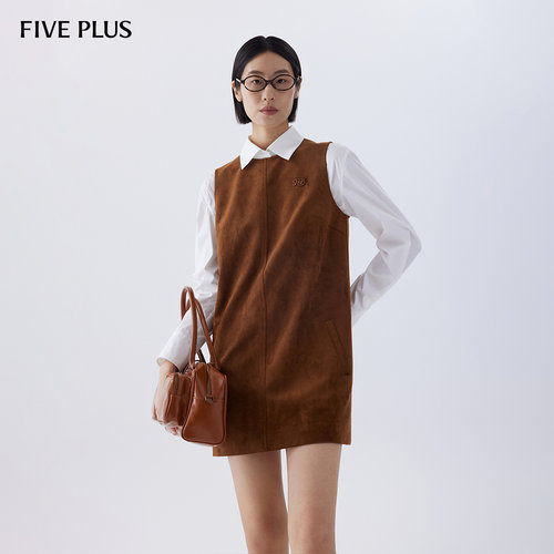 FIVEPLUS连衣裙女直筒背心裙子