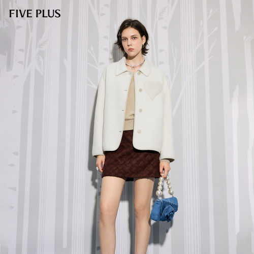 FIVEPLUS通勤呢料羊毛外套