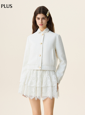 FIVE PLUS优雅复古小香风外套女职场通勤夹克上衣2026新款女春装