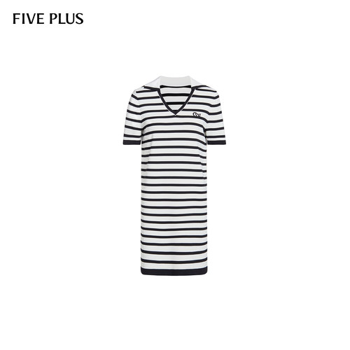 针织法式FivePlus连衣裙