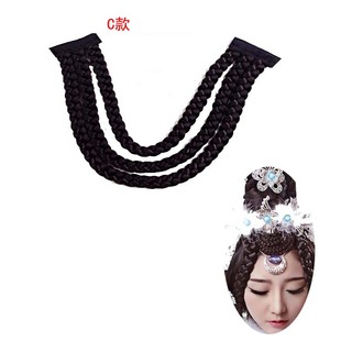 古装假发古装造型假发辫子刘海戏曲刘海小青白娘子假发片白蛇假发