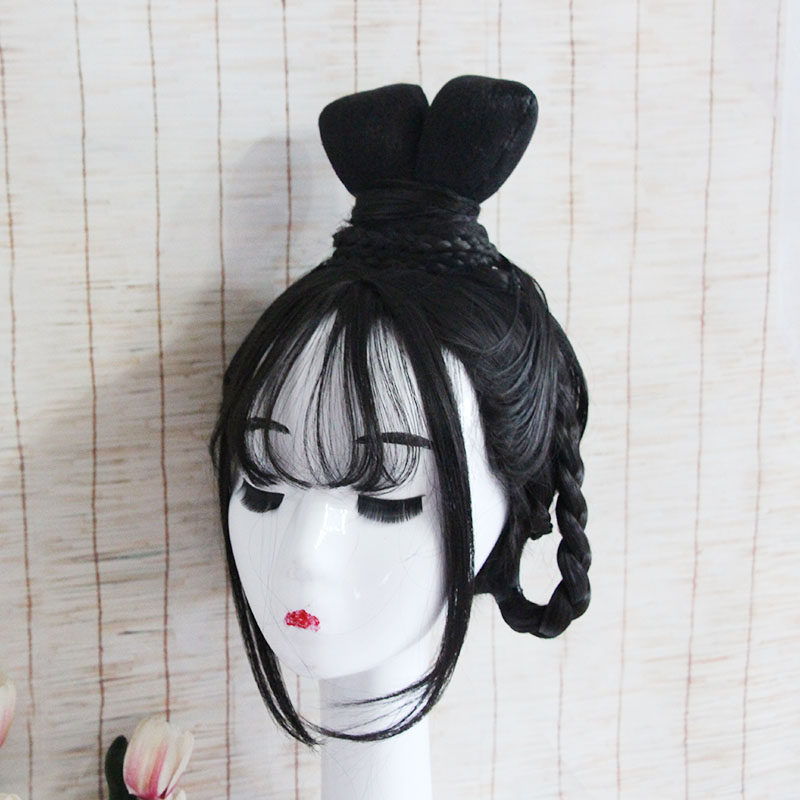 嫦娥古装古风COS汉服中华Lolita飞天玉兔整顶假发套锦鲤抄