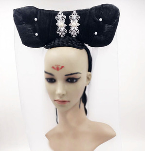 古装假发 新白娘子传奇白素贞假发 头饰 白娘子假发饰品发包头饰