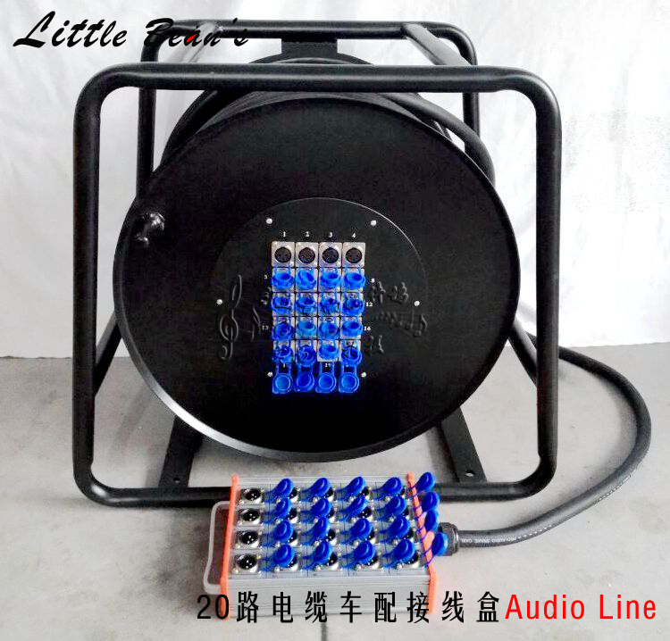 20路纯铜音频灯光信号线缆车