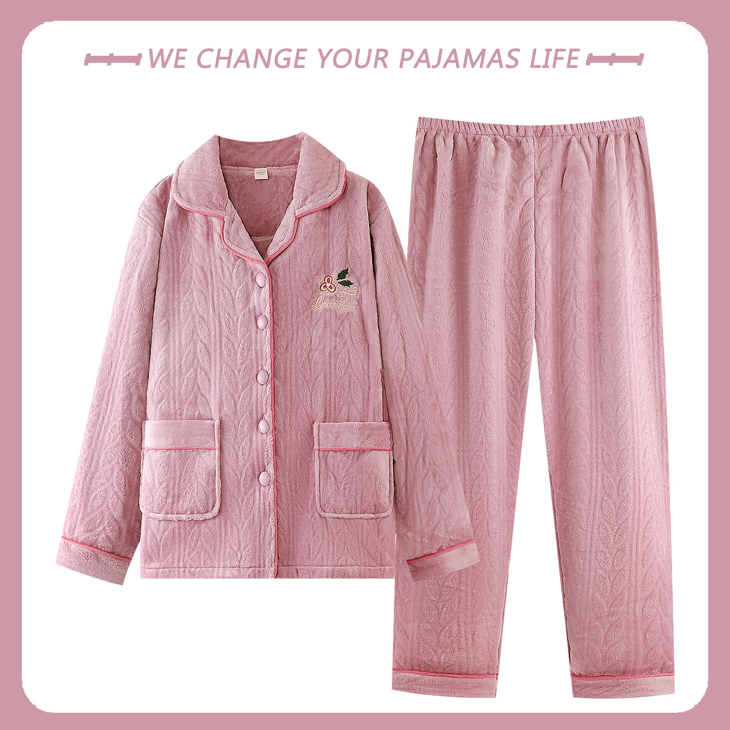 珊瑚绒面料+不起球不褪色