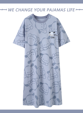 北极绒2025年新款睡裙女款春夏季纯棉短袖可爱少女士学生睡衣夏天