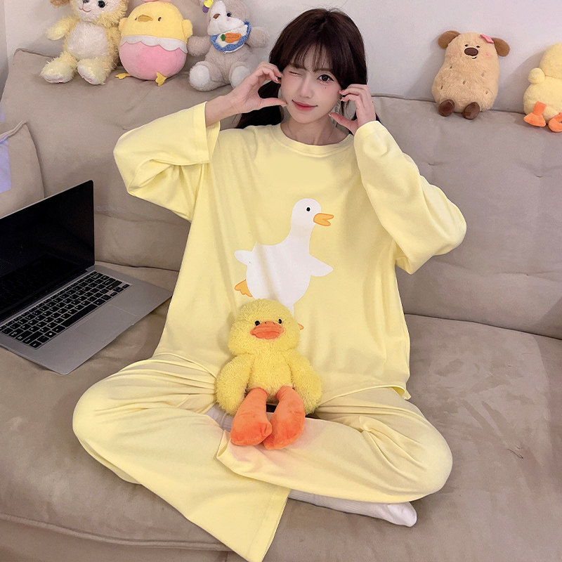 2025年新款春秋季天睡衣女长袖休闲韩版可外穿学生家居服两件套装,女士内衣/男士内衣/家居服,睡衣/家居服套装,淘宝优惠券,粉丝福利购,淘宝优惠卷