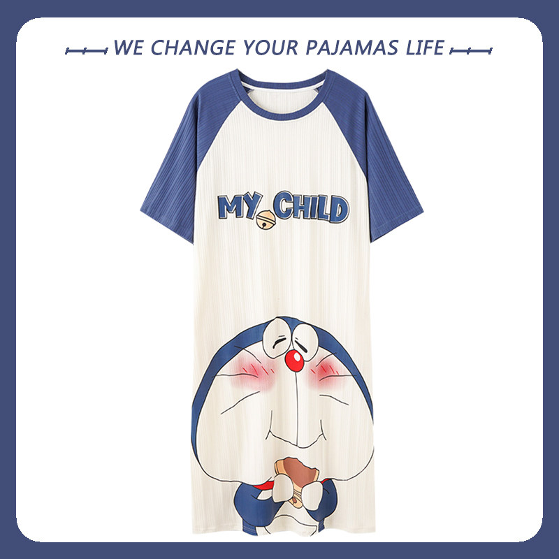 북극 벨벳 2024 새로운 여성 잠옷 봄 여름 순면 반팔 귀여운 젊은 여성 학생 잠옷 여름