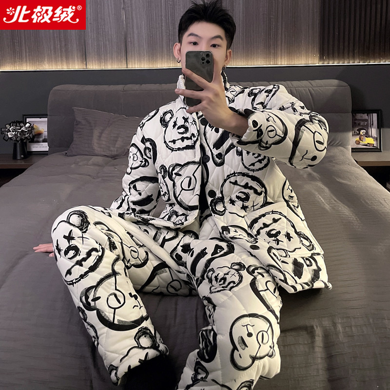 针织夹棉俞兆林不起球不褪色男