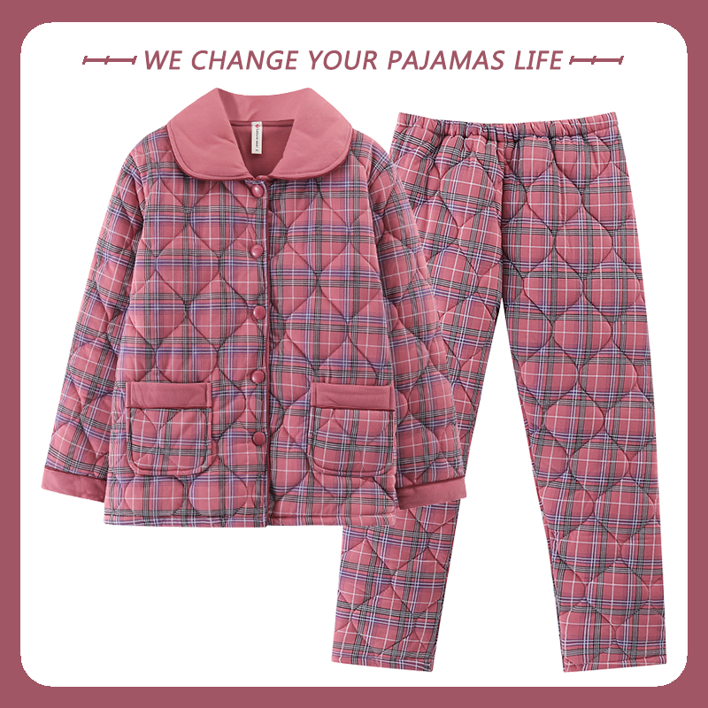 针织棉面料冬季俞兆林女