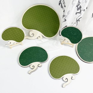 幼儿园环创装 如意扇子 饰区域区角墙贴家园联系字牌底板国风新中式