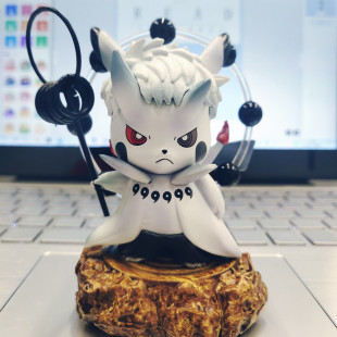 网红抖音火影皮卡丘汽车摆件创意手办可爱车内中控台装 饰用品