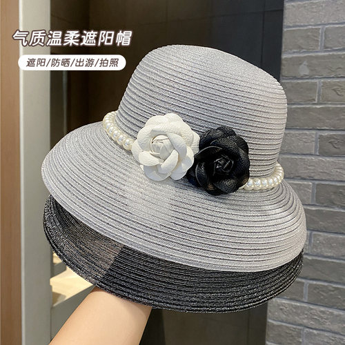 小香风渔夫帽女春夏大檐遮脸