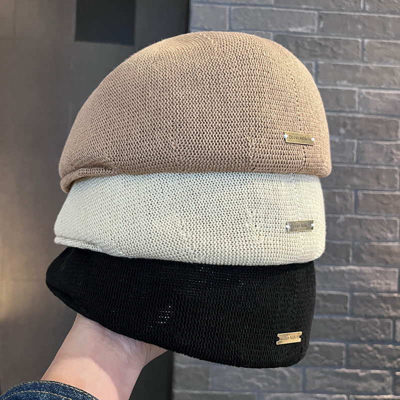 春夏季新款时尚字母鸭舌贝雷帽子女韩版复古显脸小百搭反戴前进帽