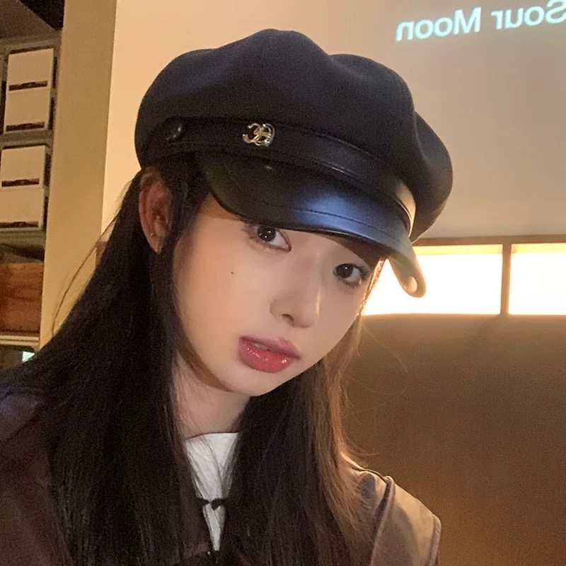 新款毛呢黑色帽子女秋冬季百搭显脸小八角帽复古画家帽休闲报童帽,服饰配件/皮带/帽子/围巾,帽子,淘宝优惠券,粉丝福利购,淘宝优惠卷