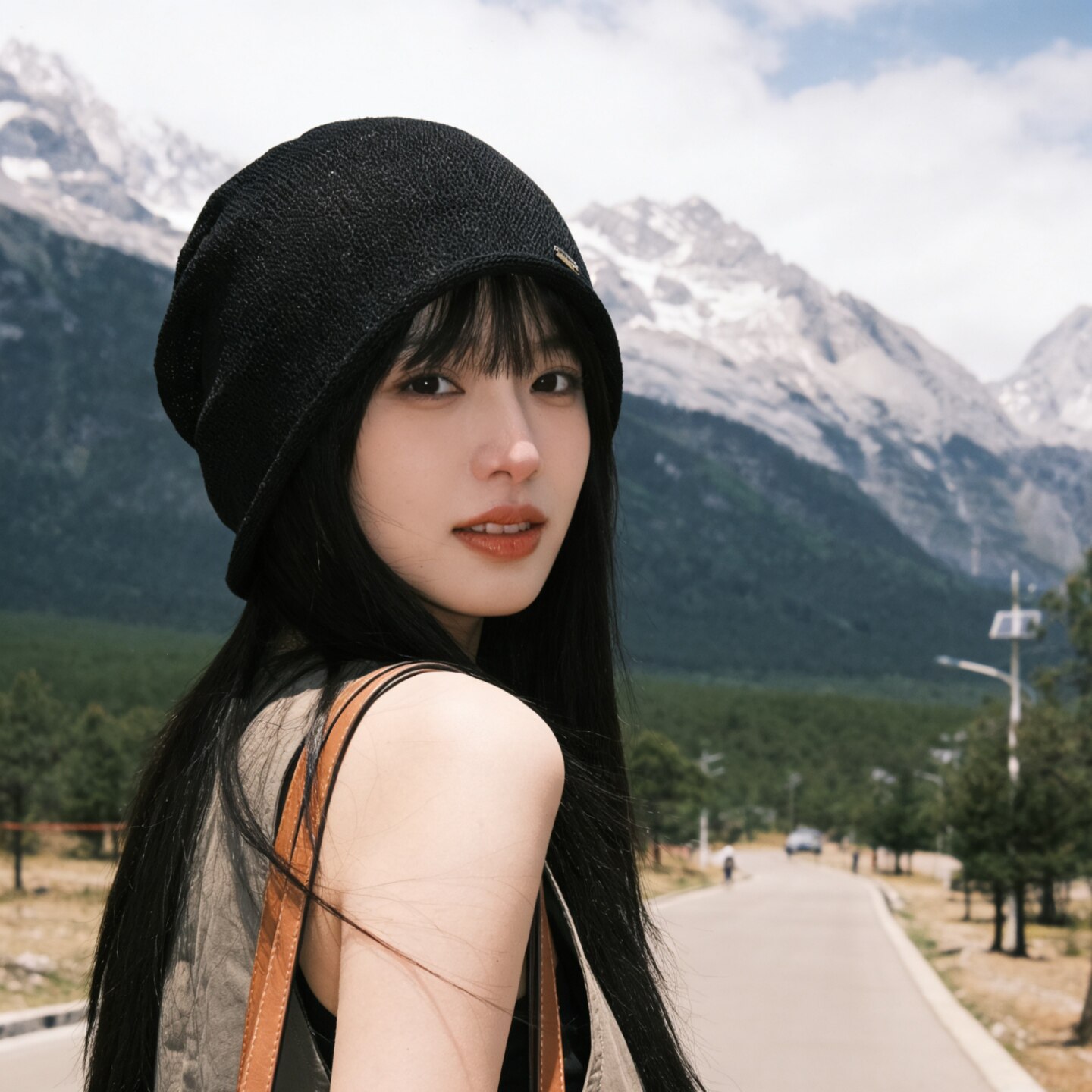 2026新款针织堆堆帽子女显脸小