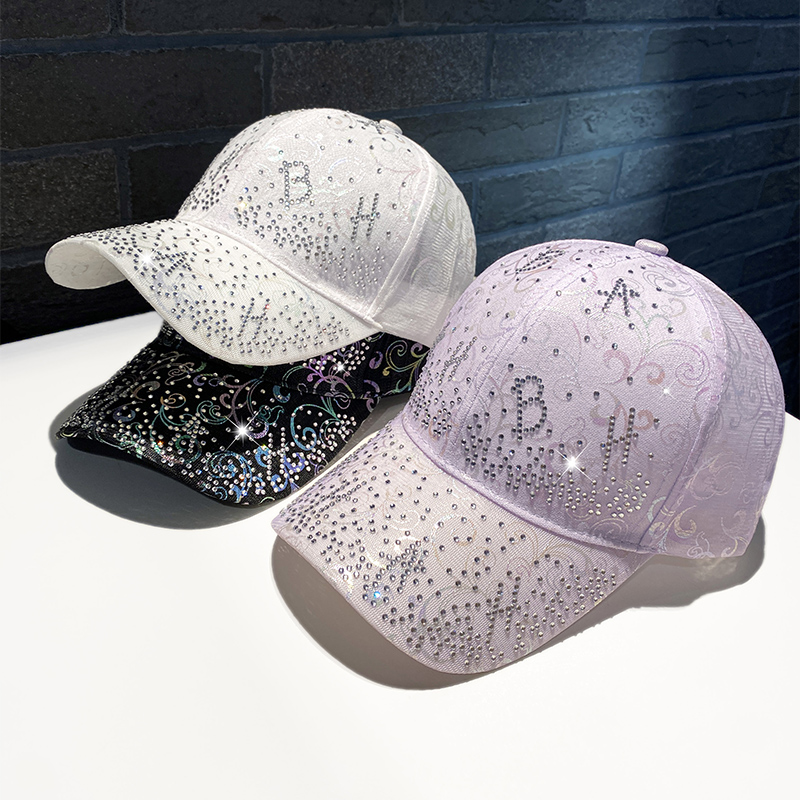 水钻帽子女韩版出游夏季百搭款