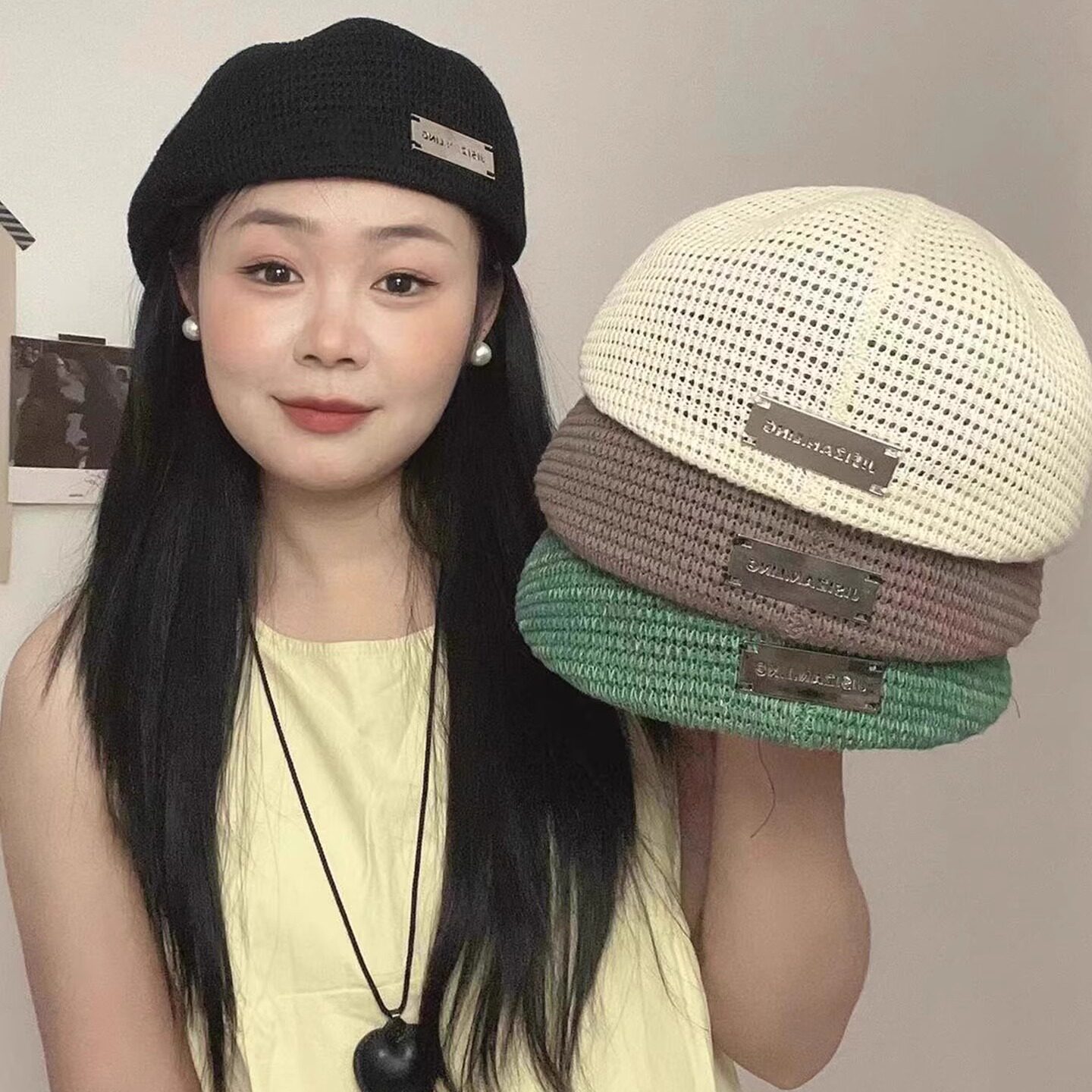 夏季定型反戴贝雷帽子显脸小适合方圆脸春夏新款文艺复古画家帽女