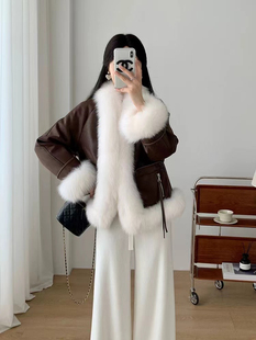 2025秋冬女新款 狐狸毛毛气质保暖显羽绒内胆显瘦休闲百搭设计爆款