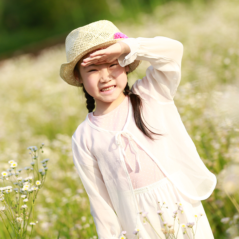 宝宝真丝防晒衣服夏季桑蚕丝儿童皮肤衣女童韩版披肩空调衫开衫男