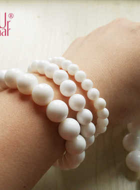 女款天然手链深海白贝壳时尚白色